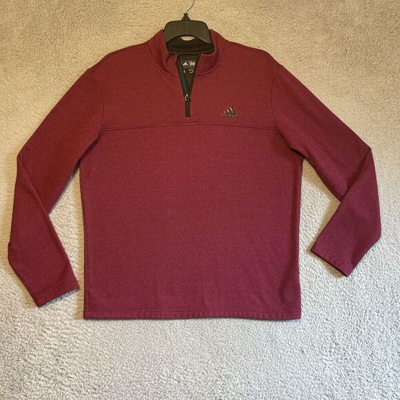 adidas Other - Adidas Men's Quarter Zip Sweater - Maroon
